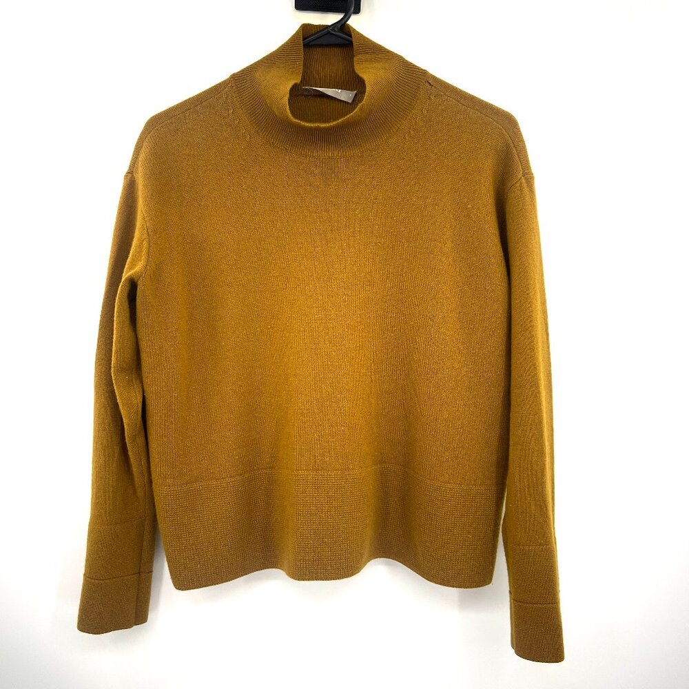 Everlane 100% Cashmere Mock Neck Boxy Pullover Sweater Women's Small